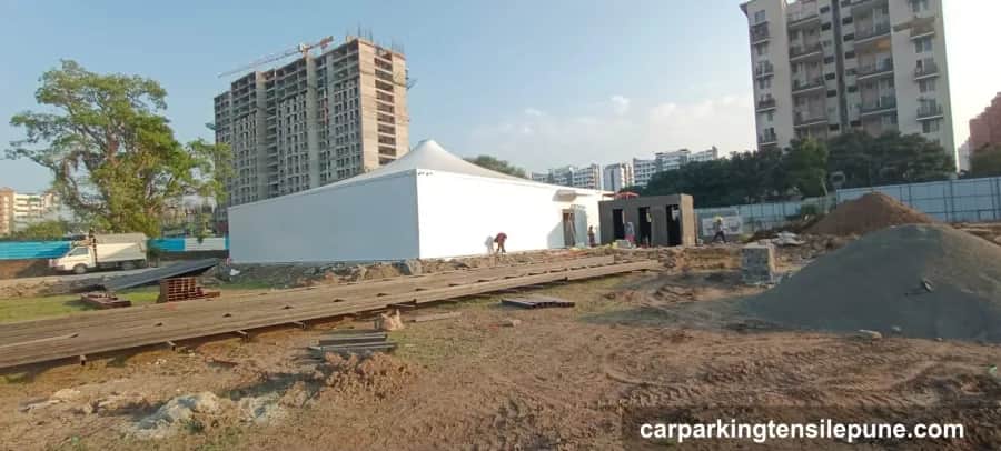 two way car parking shed Pune